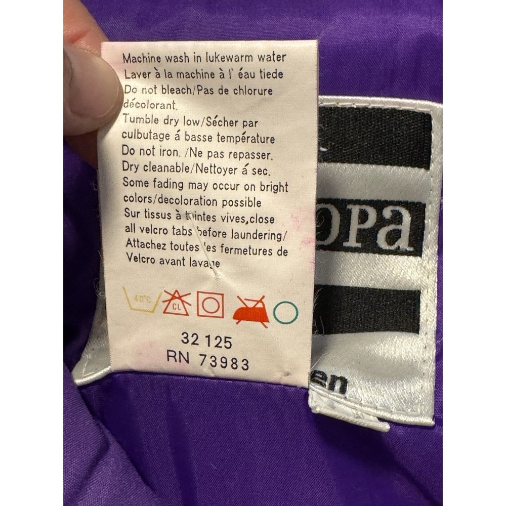Vintage Helly Hansen Europa Ski Jacket Purple Pink Sz 12 Made Korea 90s - Picture 4 of 16